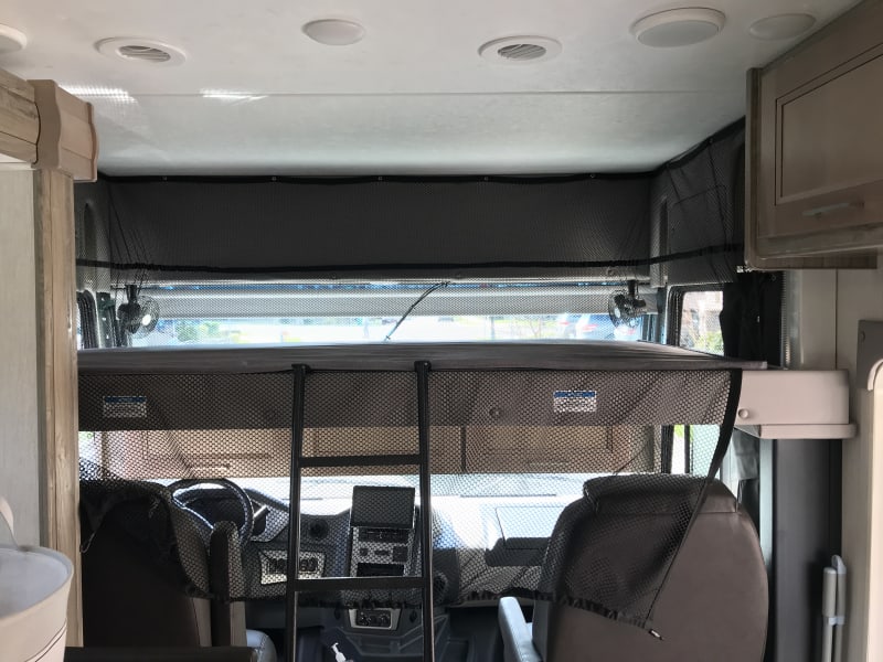 Drop Down Front Bunk with slide in.
