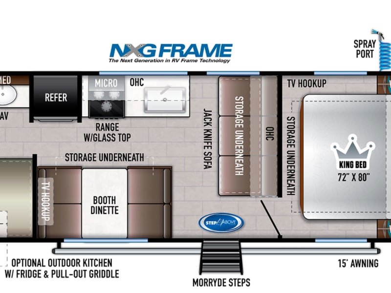 Floorplan of 2021 Della Terra 250BH