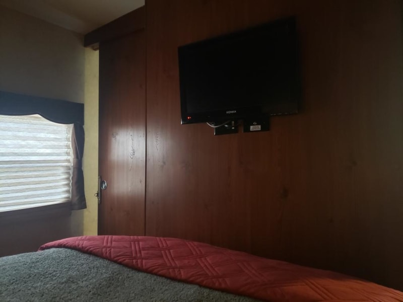 Separate tv for viewing in beds