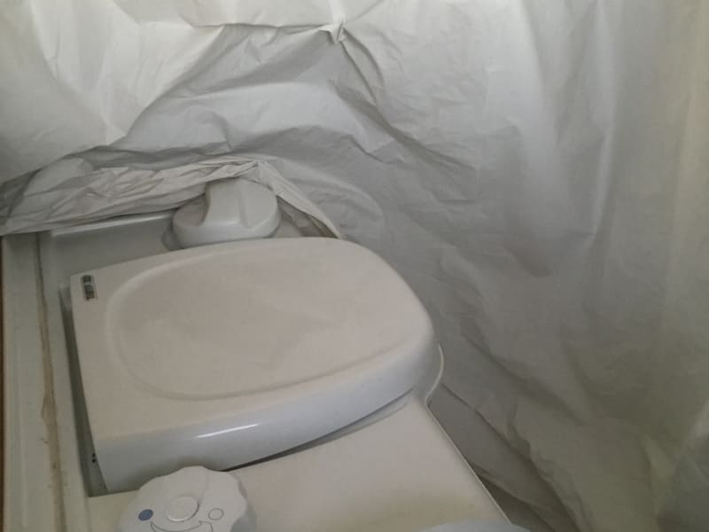 Toilet in camper