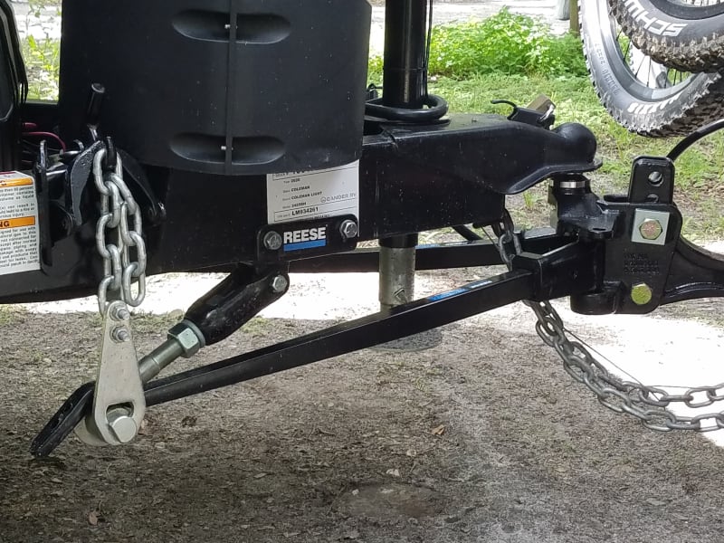 12,000-pound anti-sway, weight-distributing hitch included with rental