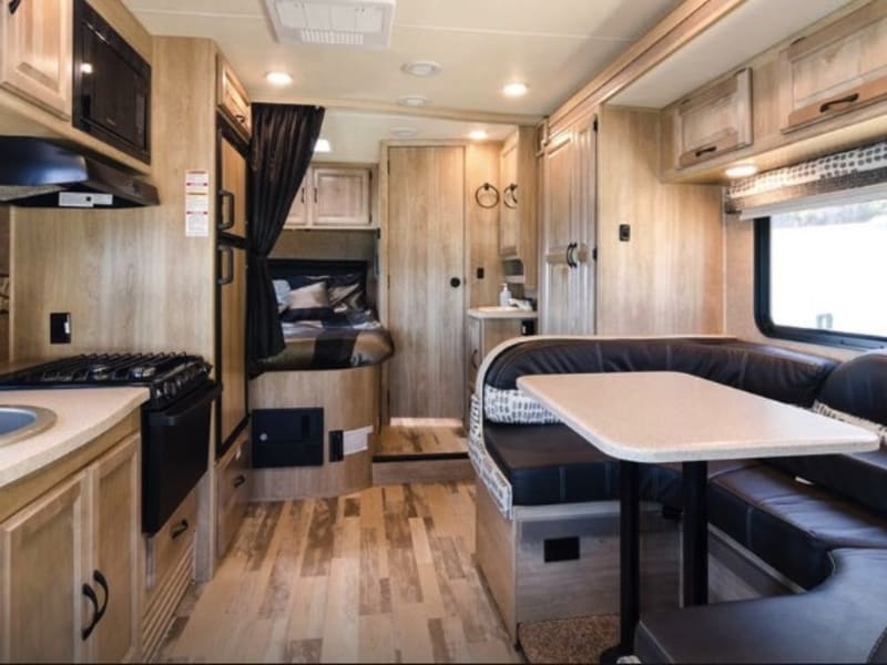 Clean, bright, practical interior 