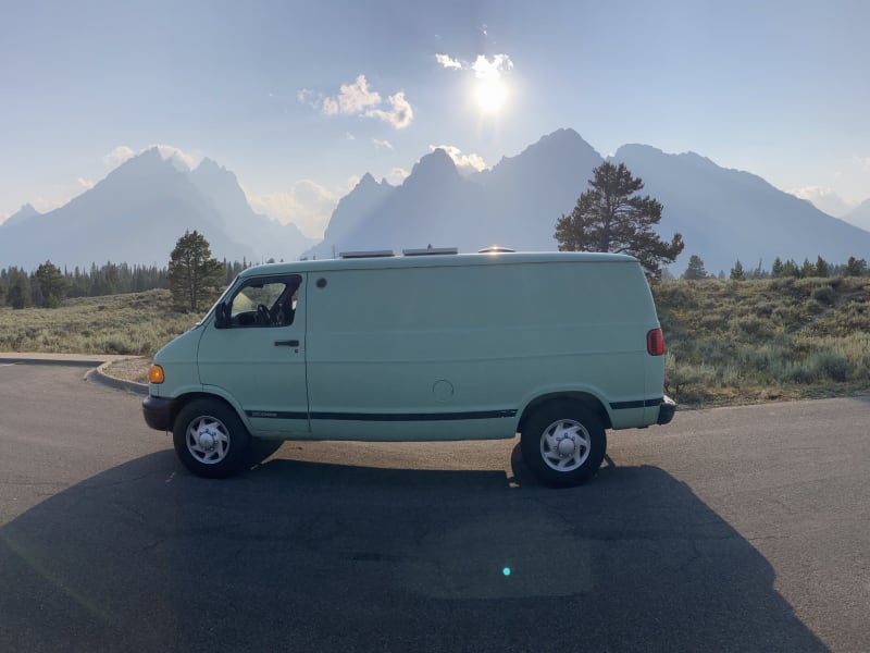 The Green Machine at the Grand Tetons!