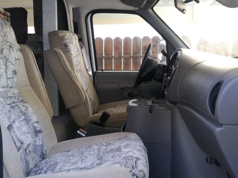 large plush driver and co pilot seats. 