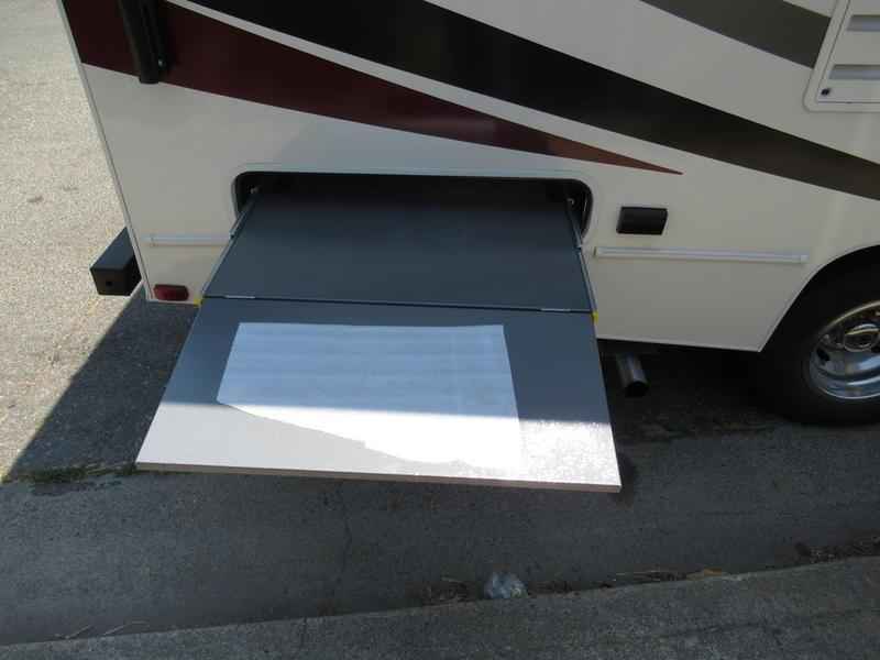 Outdoor slide out table