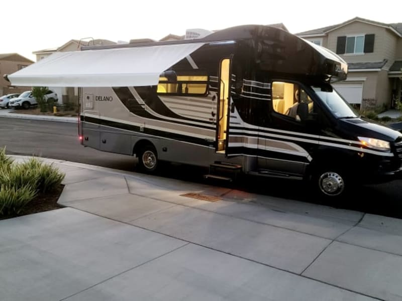 The all no touch Awning is easy to open and close . All push button .The up to date  touch screen control panel is easy to use .