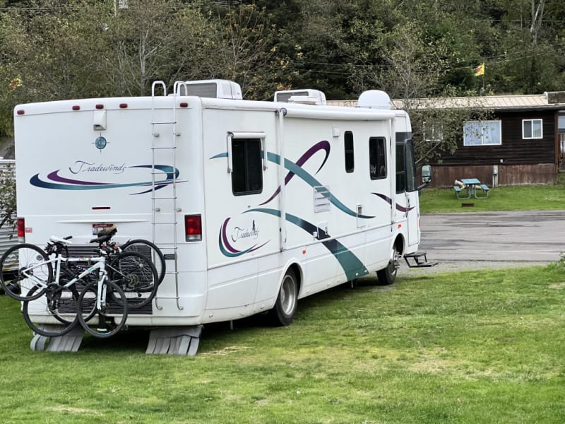 Camping with optional bike rack
