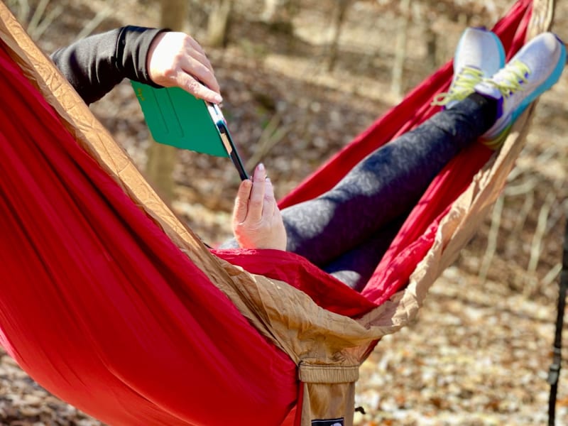 If you want to really relax, you can add-on our two Eno Hammocks. (As long as your campsite has trees, that is.)
