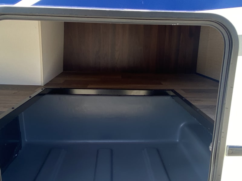 1 of 4 storage areas under the RV