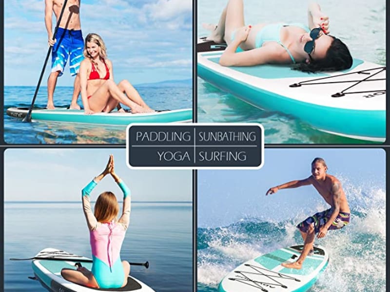 Two inflatable stand-up paddle boards are available for rent for $50 each. Adult life jackets are included.