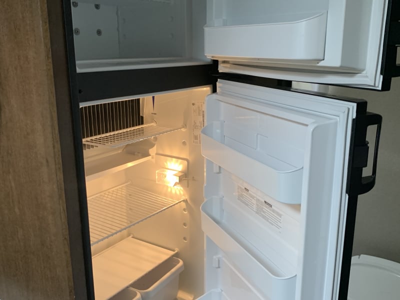 Fridge and freezer.