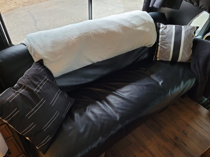 This is a full size couch that folds into a bed.