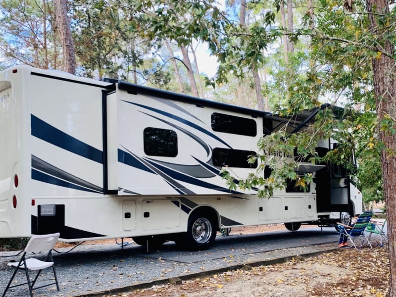 Nestled in at the campsite! Enjoy the great outdoors in luxury!