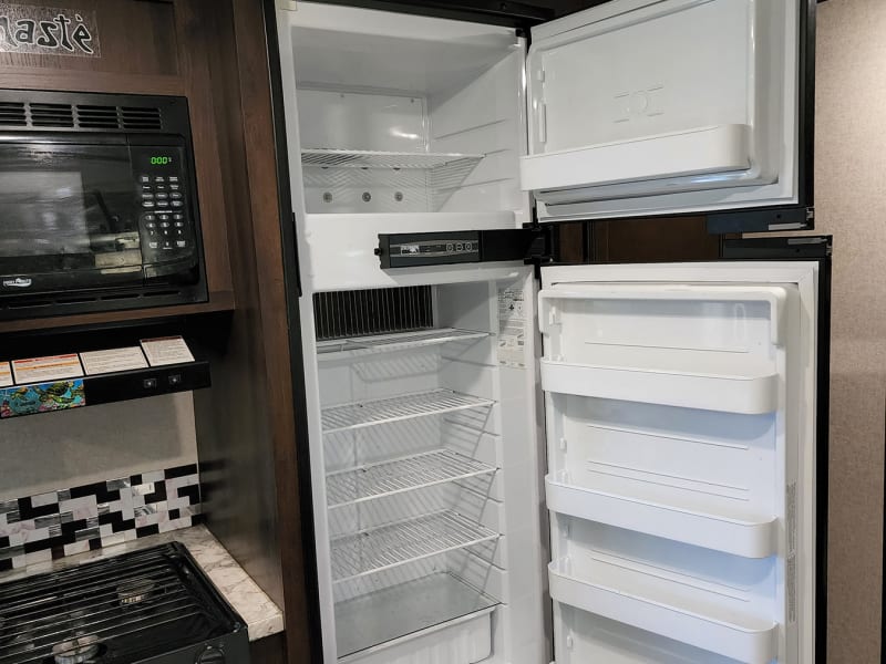 Large fridge & freezer combo.