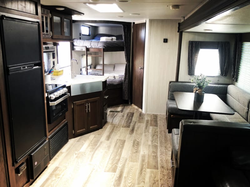 Open floor plan with dinette