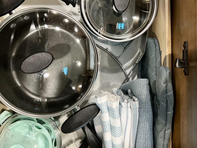 Pots and pans (no campfire cooking please)