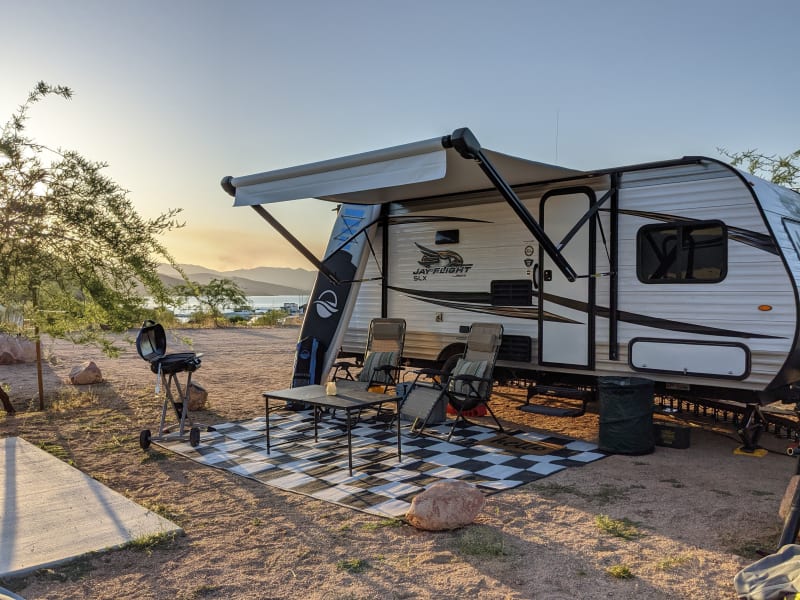 Camping at Roosevelt lake, AZ.  *See add-ons for paddle board rental price