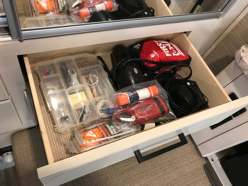 Included misc. items and first aid kit