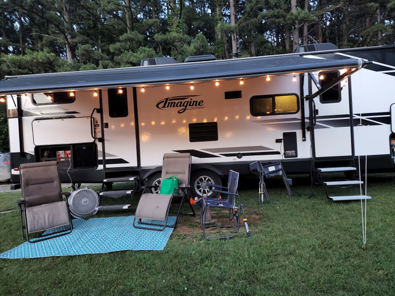 Campsite at Elks Lake in Nevada, MO