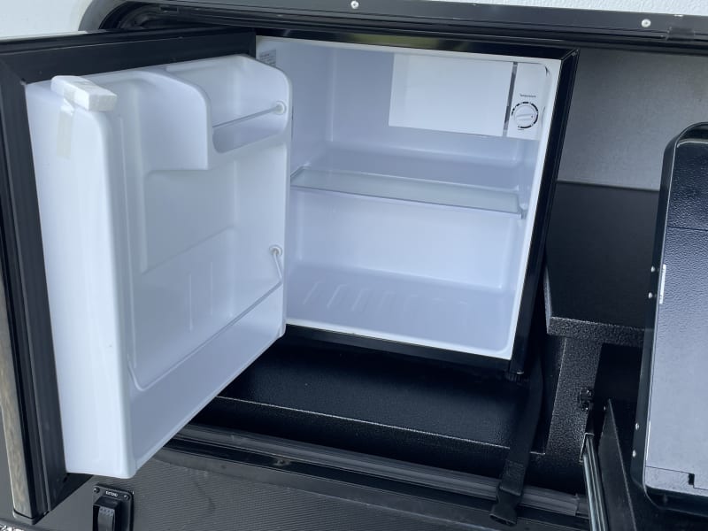 Outside Kitchen - Mini Refrigerator Open