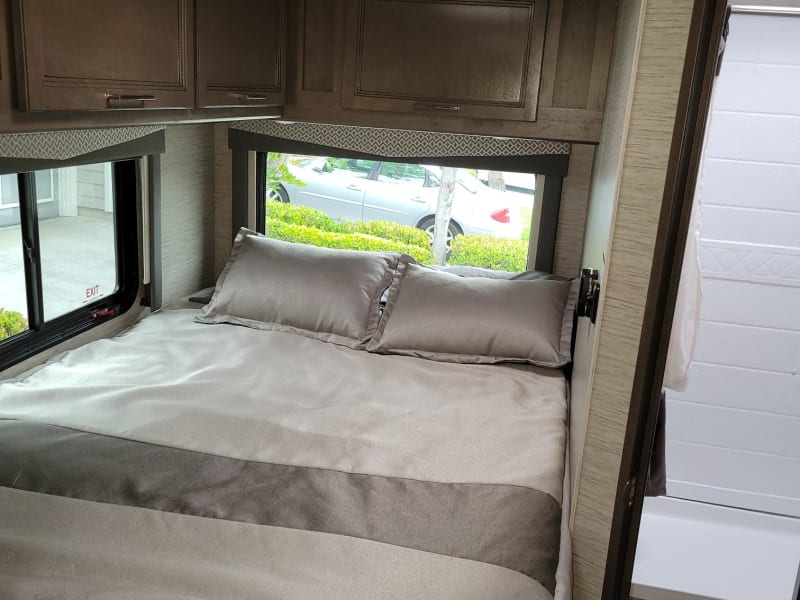 Queen sized bed