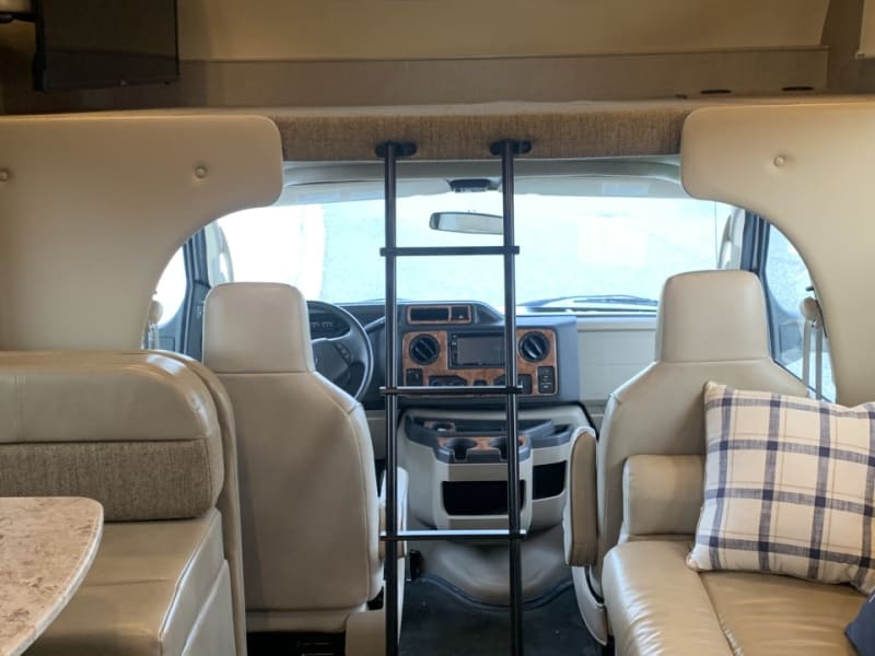 Over cab bed.