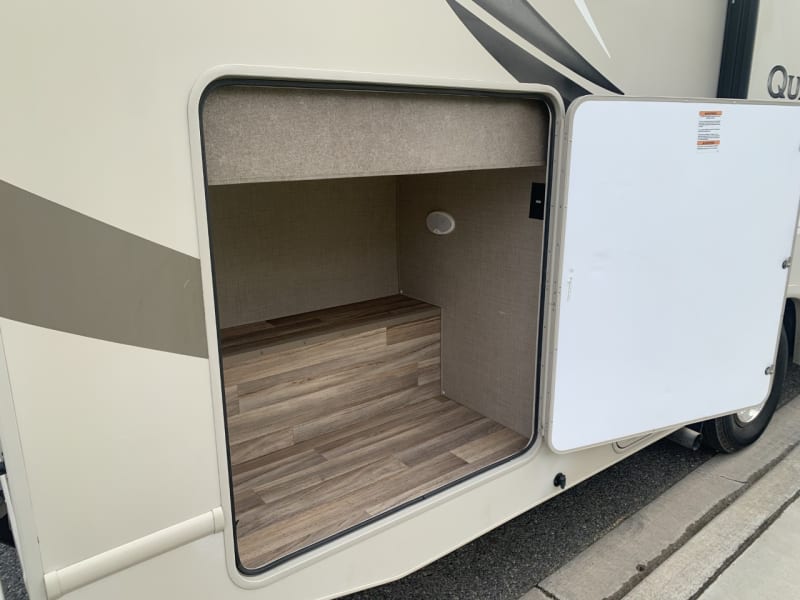 Large outside storage.