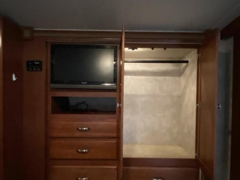 Master Closet and TV