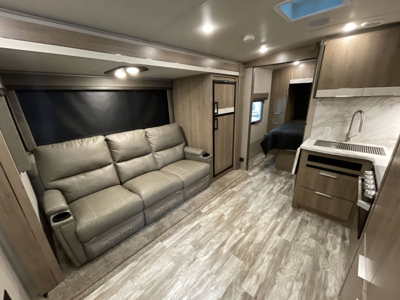 Reclining chairs with heat and massage