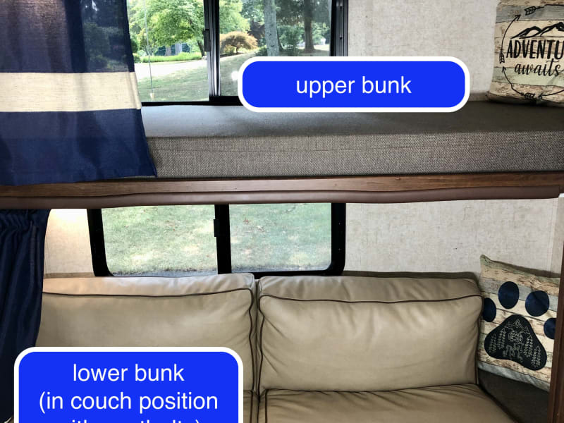 Bunk Beds (lower in couch position)