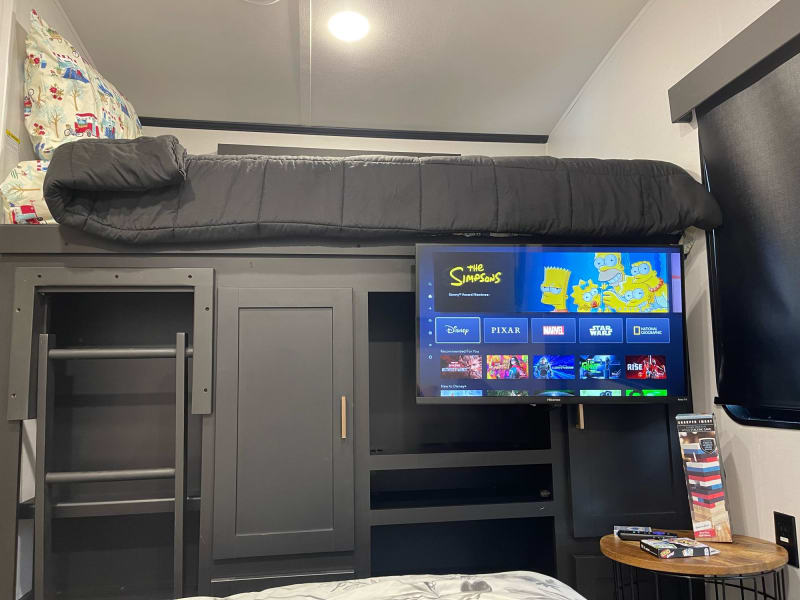 Entertainment system with Smart TV located in 2nd bedroom