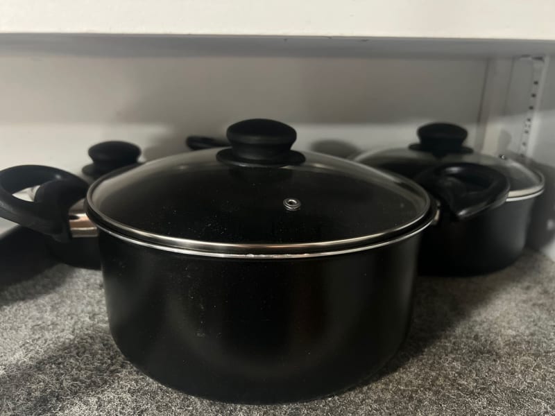 Pots and pans.