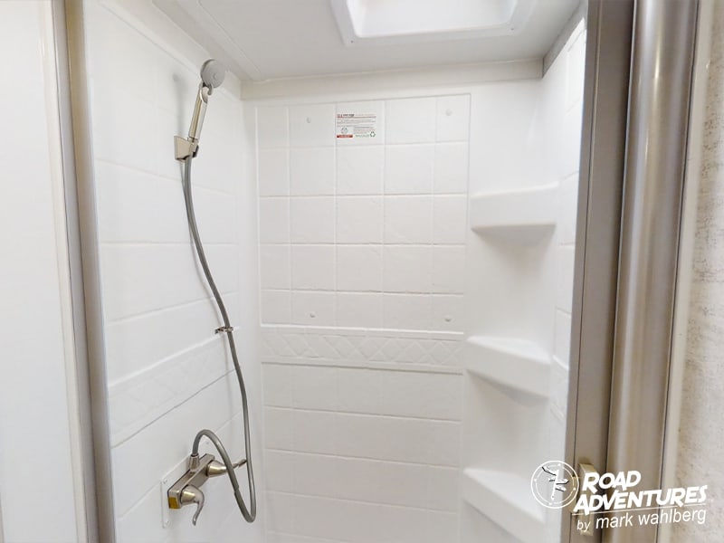 View of the shower