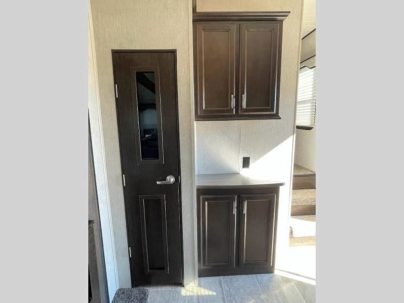 kitchen pantry and coffee station