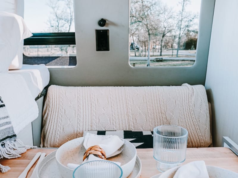 Pull out dinette table under the bed
