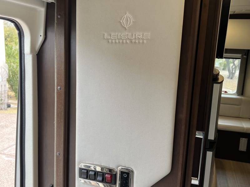 Coat rack and controls