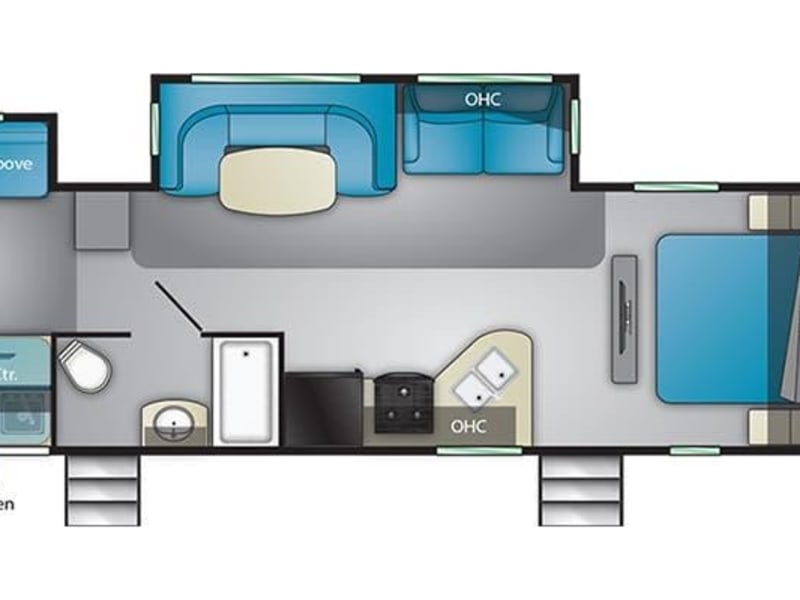 General overview of the layout of the camper