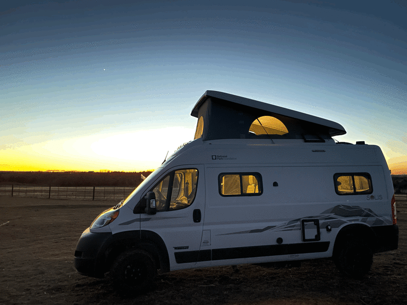 Boon dock anywhere with solar panels on top to keep you full of power.   