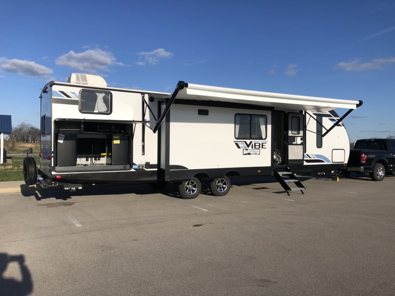 Tailgate area and 20' awning