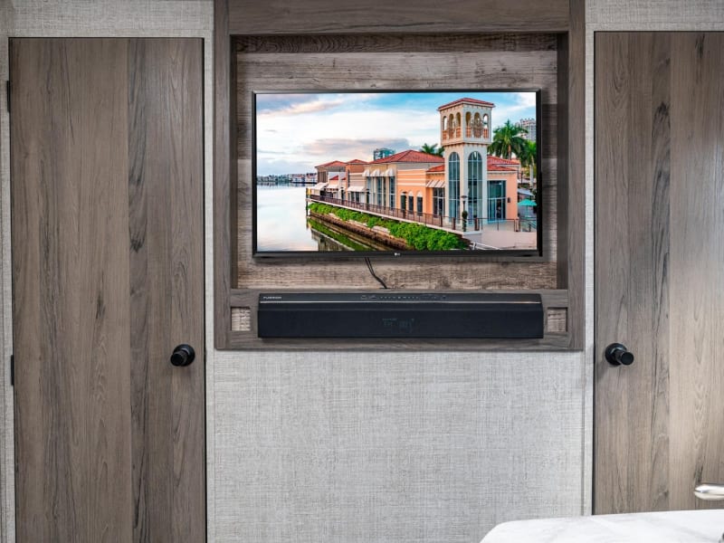TV with sound-bar in main living area