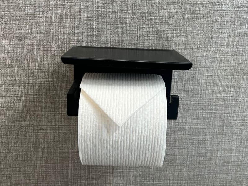 Septic safe plush toilet paper provided