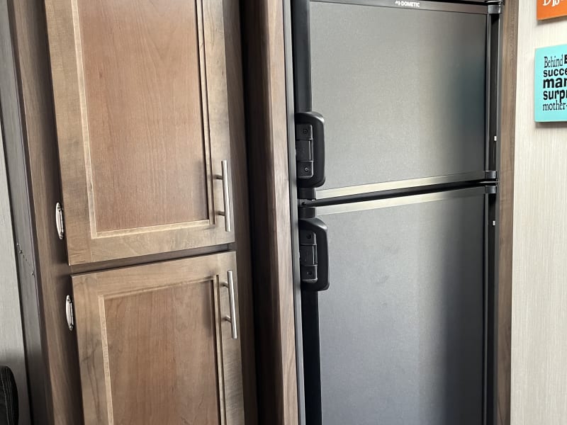 Spacious refrigerator and freezer