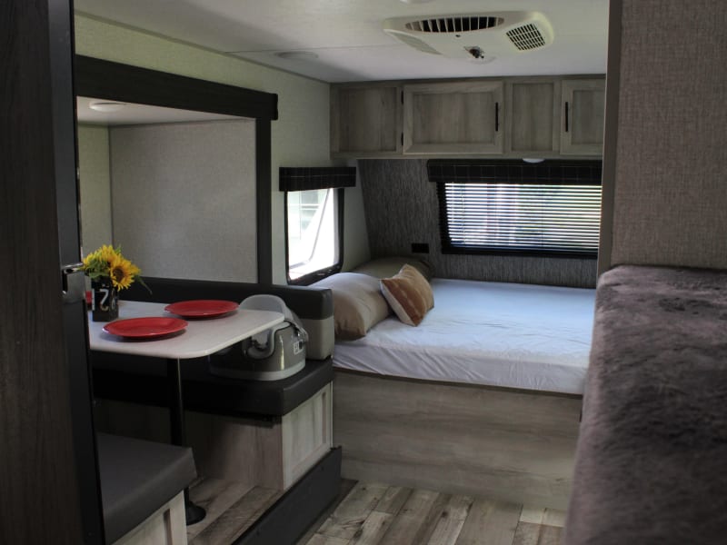 Looking from the bunks to the front of Towbee. 