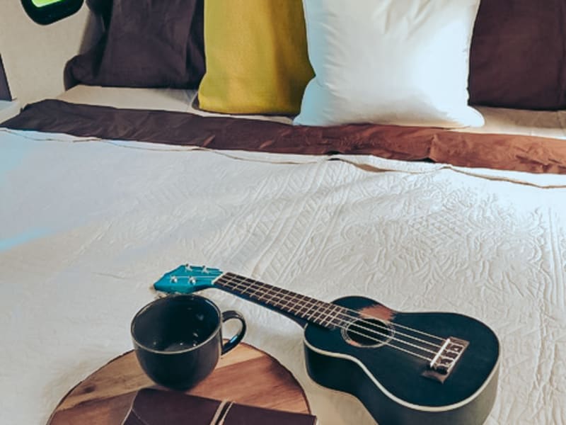 Retreat to your own private oasis in the queen bedroom. Relax & catch up on your favorite shows on the flat-screen TV. All the comforts of home.