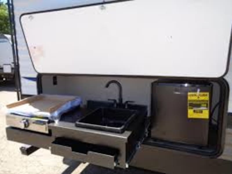 Outside mini kitchen