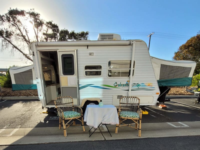 Cabana in the Oasis
This little hybrid camper is a unique glamping experience for the whole family, girls weekend, couple escape or that sole camper.