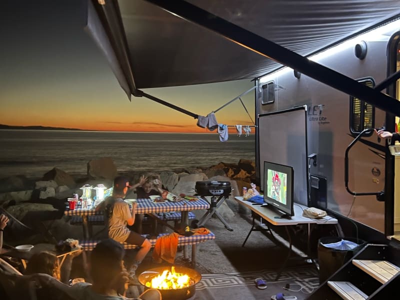 Faria Campground, Ventura. Fall asleep to the sounds of the waves, one of our favorite spots