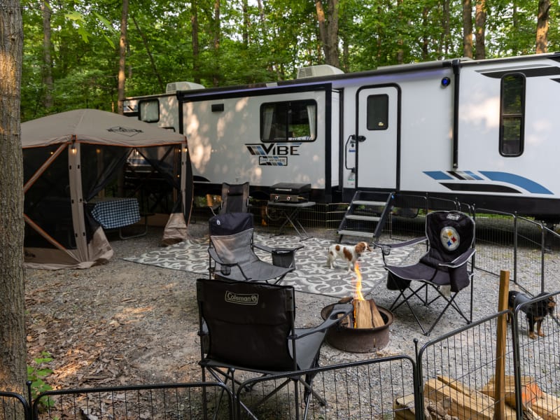 Imagine having this peaceful place!  This is Spring Gulch Campground in Narvon, PA.  We highly recommend it.