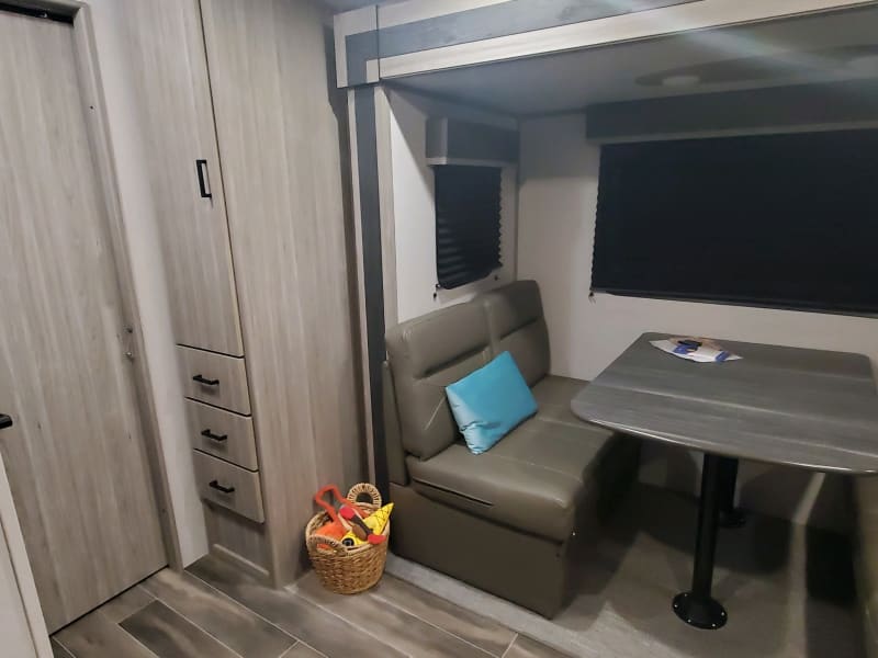 Dining, Pantry and door to bunk room