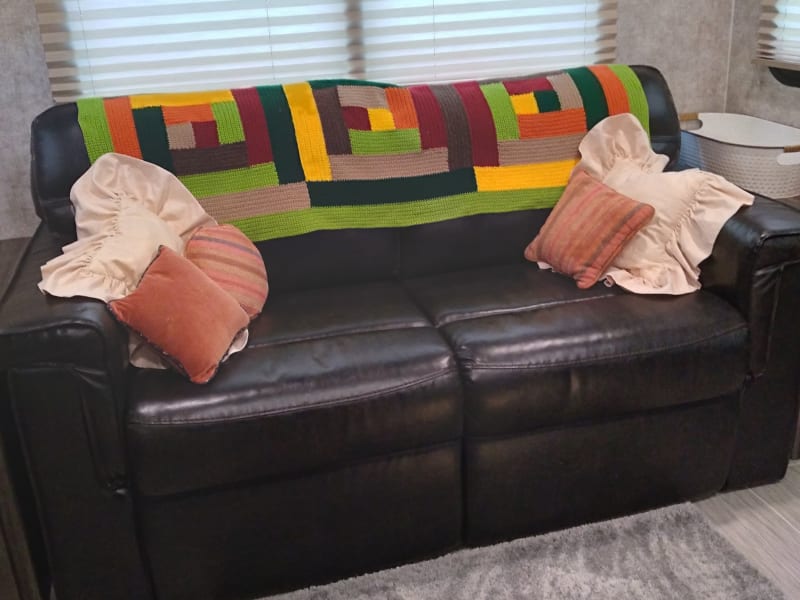 a very comfy couch awaits!
